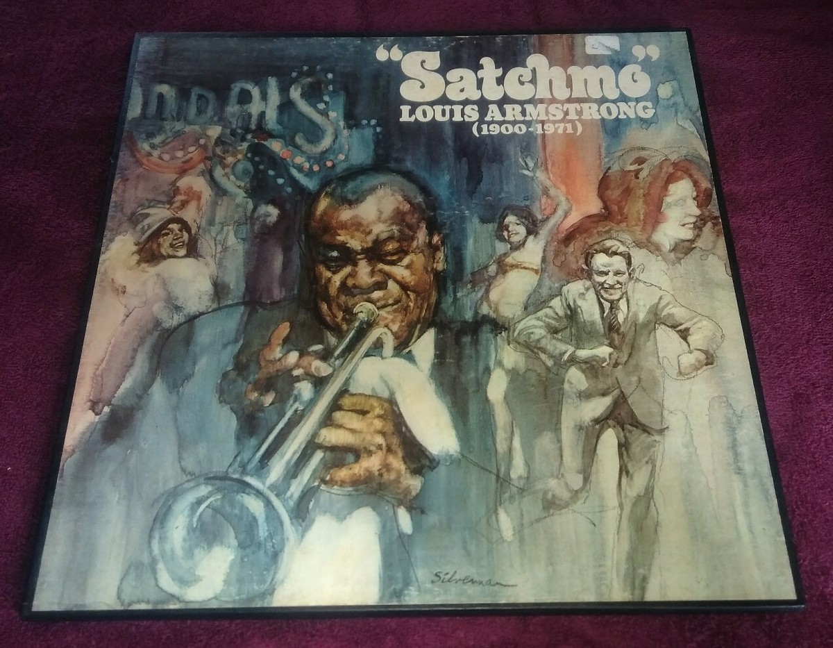 Satchmo LP Louis Armstrong 3 Record Box Set Ain