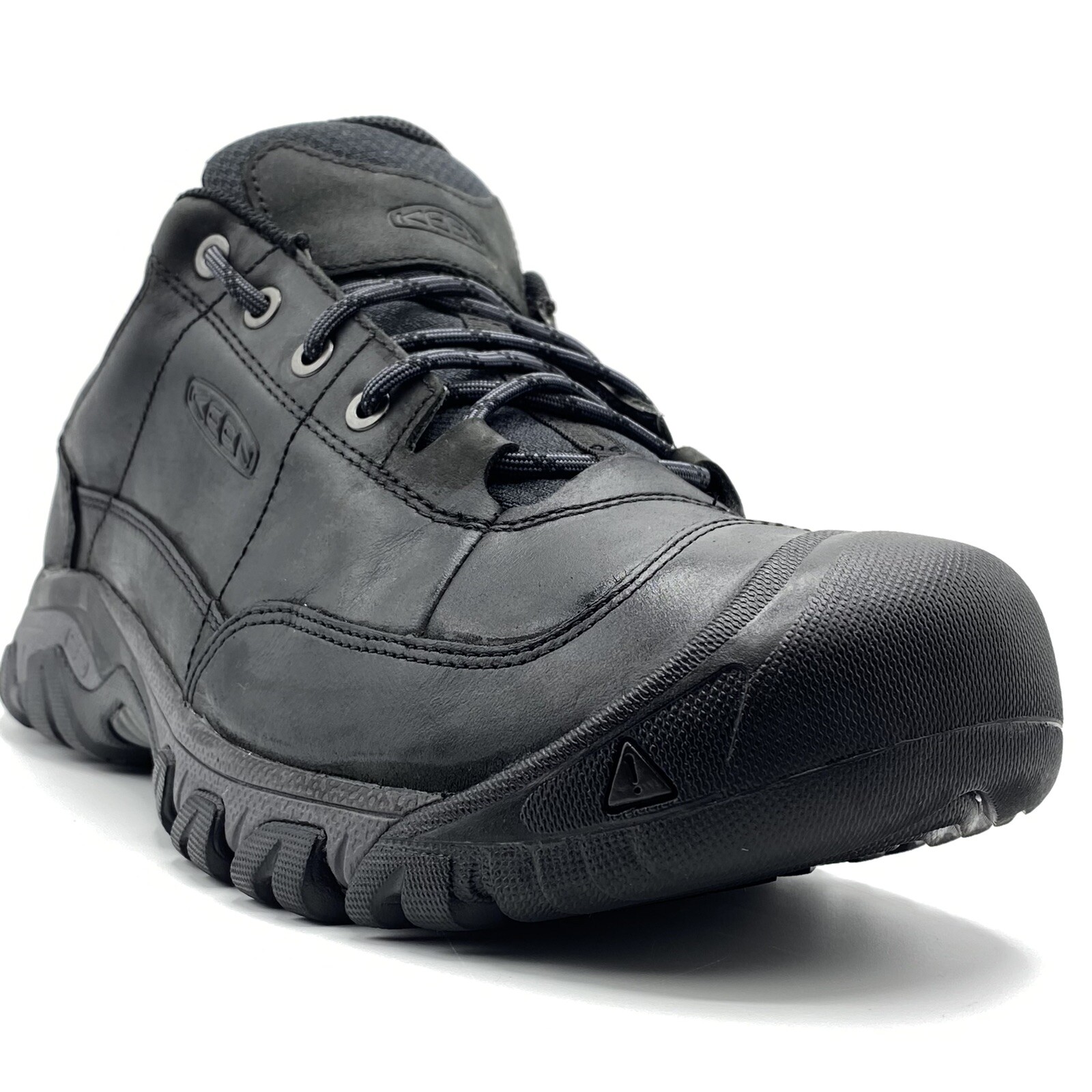 SCARPE CASUAL KEEN UOMO TG12 SCARPE DA TREKKING TERRA SCURA PACCIAME INDOSSATE UNA VOLTA.L9