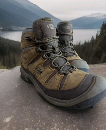 KEEN Men's Circadia Mid WP Boot, 11 Bison/Brindle