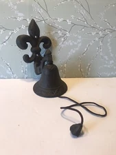 Cast Iron Farmhouse Dinner Bell Wall / Door Decor