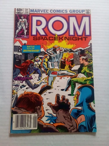 ROM SPACEKNIGHT #31 (1982) 2ND ROGUE BRONZE KEY X-MEN Newsstand!Brotherhood/Evil
