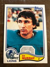 1982 Topps Football Card #343 Ed Murray (G3)