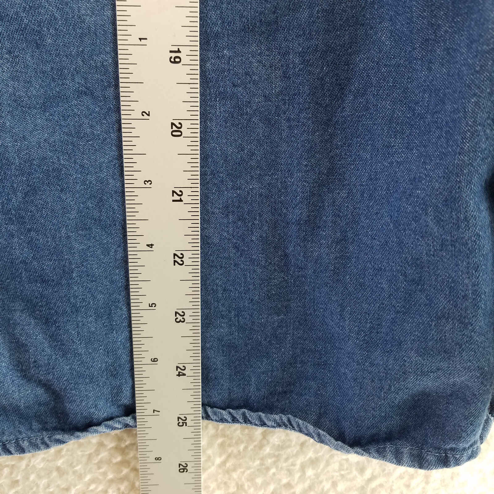 Basic Editions Holiday Button Up Shirt Womens Lar… - image 3