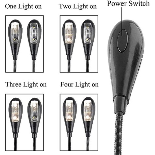 Soarun Music Stand Light/Led Book Reading Light/USB and Battery Operated Ligh... - Picture 5 of 6