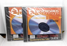 Microboards Technology CD-R 650MB 74 Min 16X Taiyo Yuden CDR-74ZYPA CD Lot Of 2