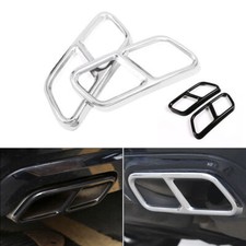 Car Rear Dual Exhaust Pipe Cover Trim For Mercedes Benz S class W221 W222 C217