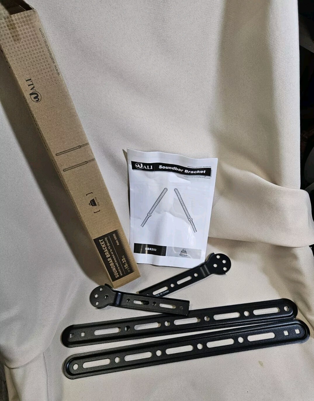 Soundbar Bracket Up to 33 lbs Attaches to Wall Bracket or to TV Directly WALI-image