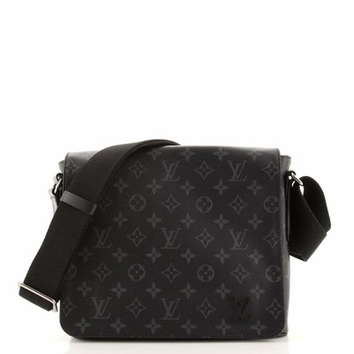 louis vuitton messenger district monogram eclipse pm noir black
