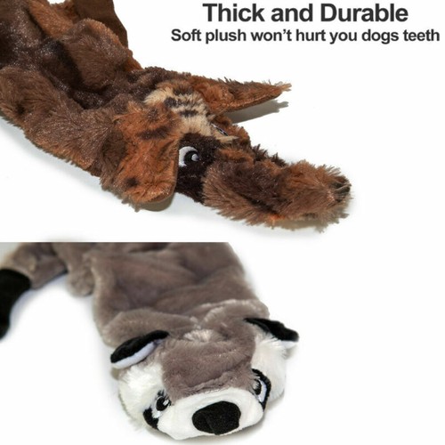 Durable Dog Squeaky Toys No Stuffing Dog Plush Toy For Small Medium Large Dogs - Picture 5 of 22