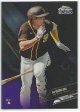 2021 Topps Chrome Black Baseball Ha-Seong Kim Rookie #66 Purple Parallel 031/150