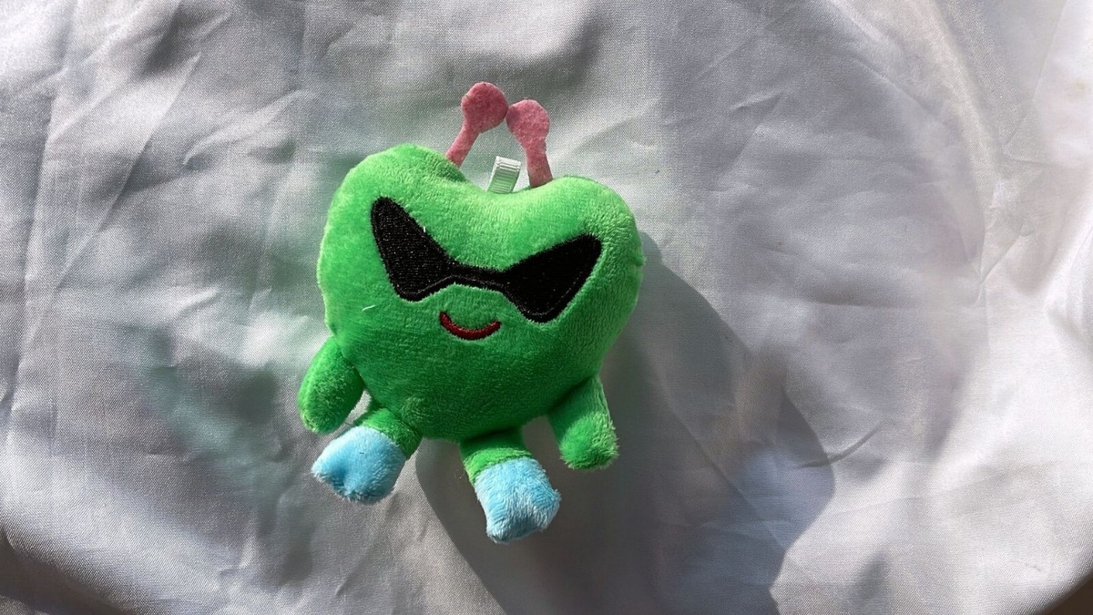 2pc Stray Kids HEART TUNG Green Pink Plush Doll Keychain