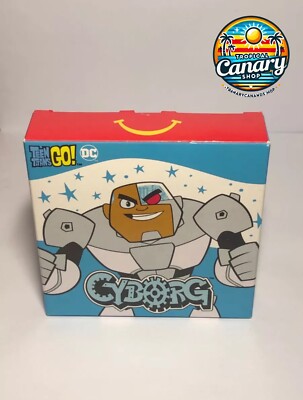 Juguete de McDonald s Teen Titans Go! - Cyborg de DC con Caja - Nuevo y Sin Abri