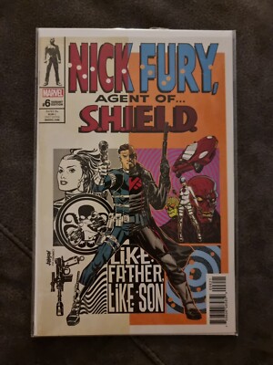 Nick Fury Agent Of Shield Issue 6 Variant Cover Dave Johnson (2017)