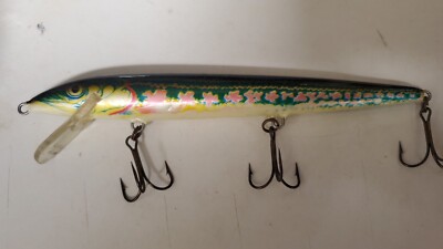 Esca Galleggiante Rapala F-18 Personalizzata – Dipinta A Mano, Lunga 18cm, Pesa 21g, Legno, Finlandia