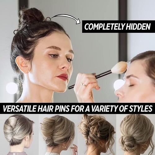 NEW-Magic Grip Hair Pins Set of 10 by Good Hair Days Color: Shell-AUS - Bild 5 von 6