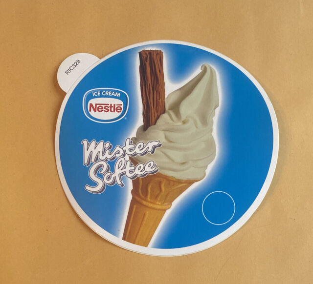 Nestle Mister Softee Window Sticker Single Cone With Flake
