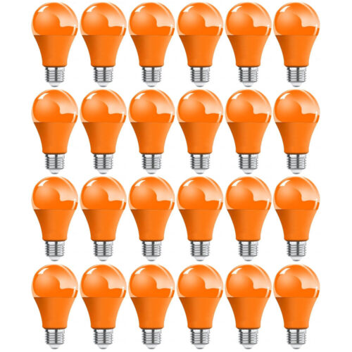 24 Pcs E27 LED Bulb SMD 2835 5W Orange Non-dimmable A50 Bulbs for Party Festival - Afbeelding 1 van 7