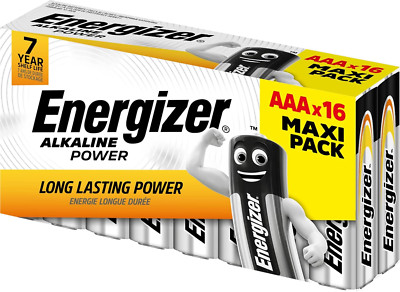 Energizer Alkaline Power AAA Batteries - Pack of 16