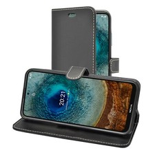 Funda Billetera Abatible Para Nokia X20 - Cuero Sintético, Con Ranuras Para Tarjetas Y Dinero