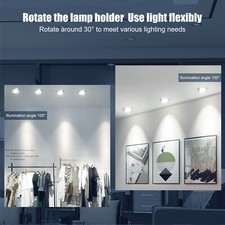 TEVEA LED Einbaustrahler Warmweiß 3W – 60 LEDs, Dimmbar, Mit GU10 Adapter, Chrom Gebürstet