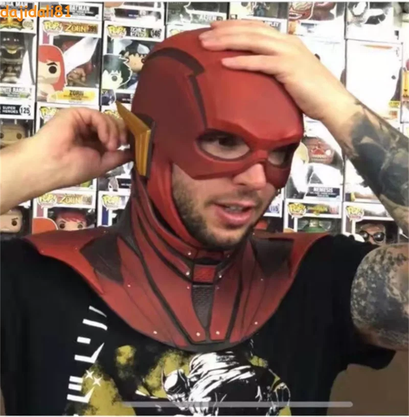 DC Justice League The Flash Helmet 1:1 Wearable Replica Mask Helmet Cosplay Prop - Bild 3 von 4