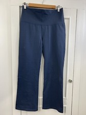 Calia Woman's High Rise Crop Flare Legging Slate Sz Large Flaw