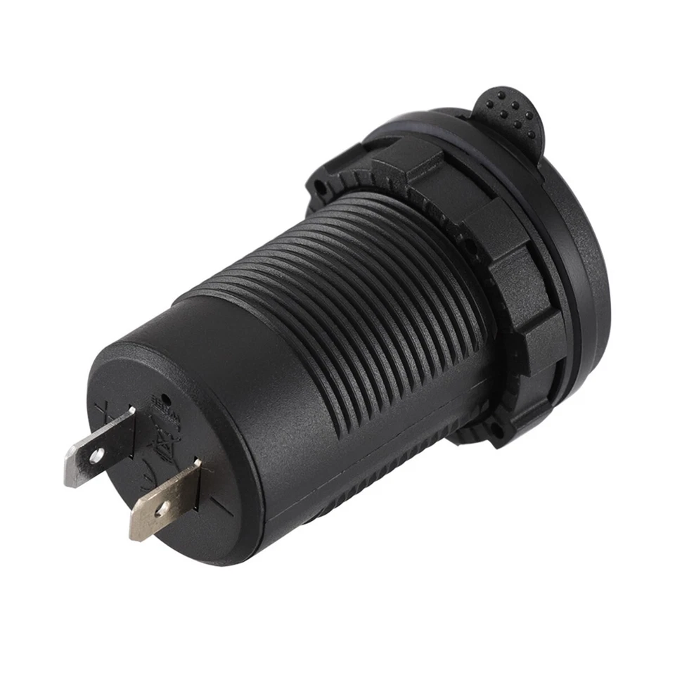 12-24V 3 Port Fast Car Charger USB 3.0 & PD Type C Outlet Socket for Boat RV - Image 4 of 4