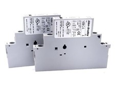 Lot of 2 Allen Bradley 140M-C-A SA11 Series A Contact Block 600VAC 5A N.C N.O