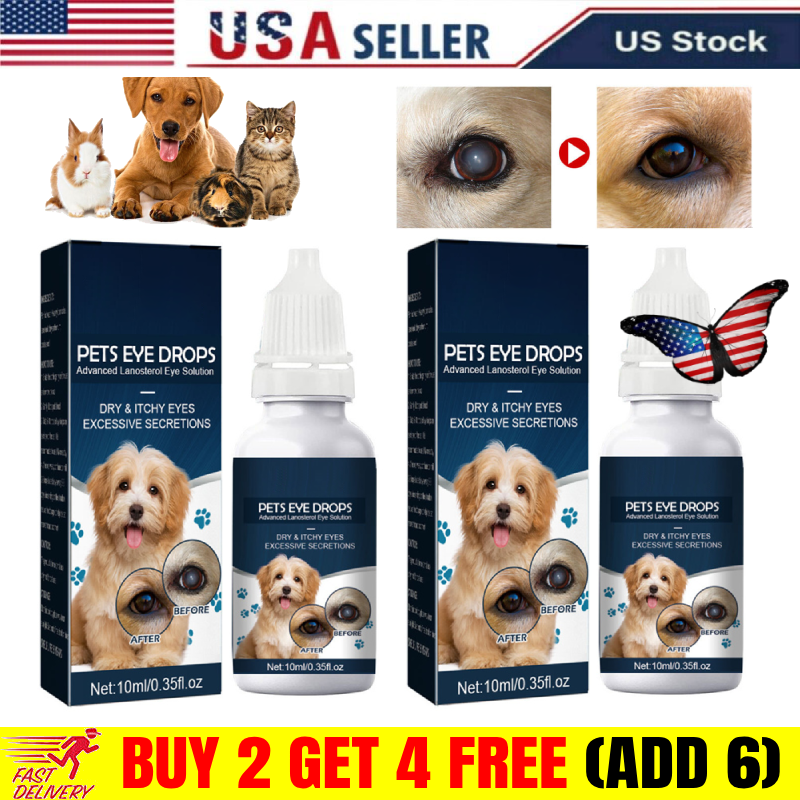 NEW Pet Eye Drops Cataract Drops For Pet Eye Lubricant Drop Lanosterol Solution~