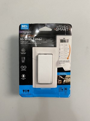 Jasco myTouchSmart In-Wall Digital Simple Set Timer See Descript/Photos NIB/NWT