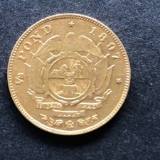 South Africa gold 1/2 pond, 1897