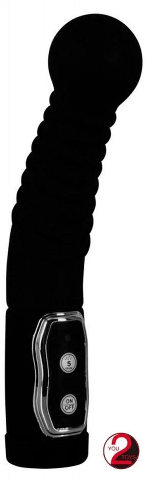 Vibratore per prostata in silicone dildo vibrante anale stimolatore uomo sextoys - Immagine 2 di 4