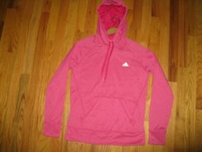 Adidas Clima Warm Women's Sz SMALL Pink Long Sleeve Ultimate Hoodie Sweatshirt