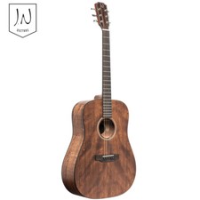 J.n Guitars Dovern Series Solid Mahogany Dreadnought Acoustic Guitar Natural