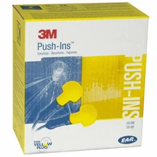 3M 318-1000 Uncorded Push-In Ear Plugs (100/Box)