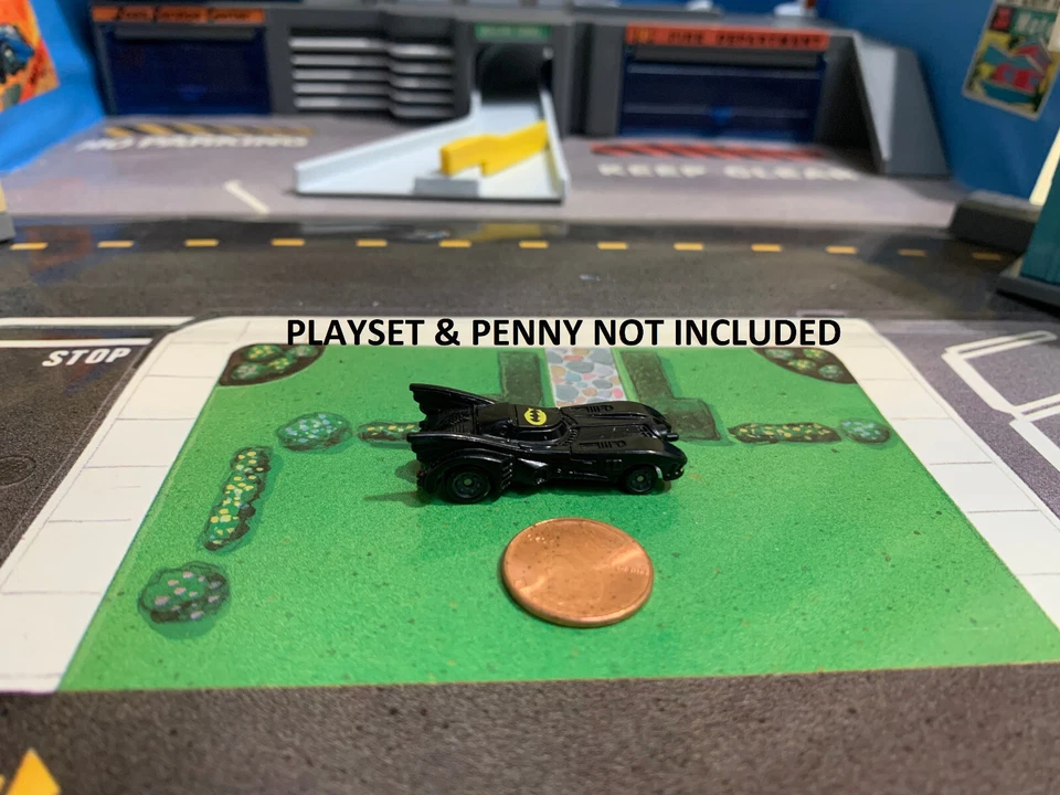1 1/2" ESCALA N 1989 MICRO MÁQUINAS TAMAÑO MINIATURA BATMAN PELÍCULA BATMOBILE ERTL Foto 4 de 4