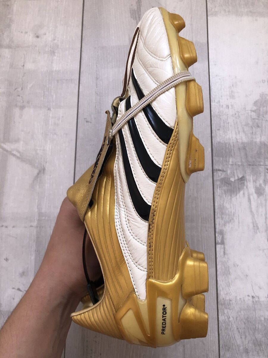 Adidas Predator Absolute Gold White Football Soccer Cleats Adidas Predator Absolute Gold White Football Soccer Cleats