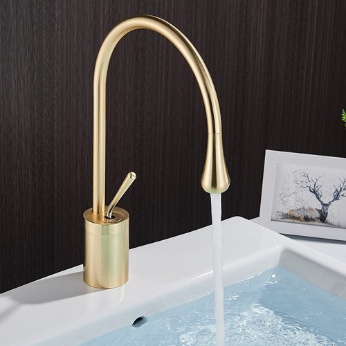 Waschtischarmatur Badarmatur 360° Wasserhahn Waschbecken Einhand Mischbatterie - Bild 4 von 7