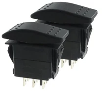 2X Carling Technologies VLD1S00B-AZC00-000 Rocker Switches DP ON OffON 20A 12...