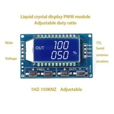 User Friendly Signal Generator Module with LCD Display and Adjustable Frequency