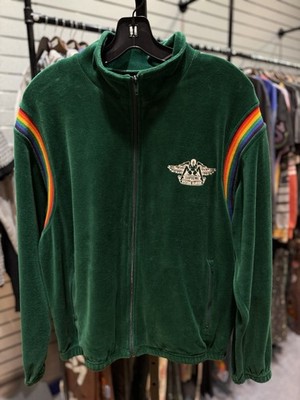 Supreme X Hysteric Glamour Velour Track Zip-Up Jacket Green Men's