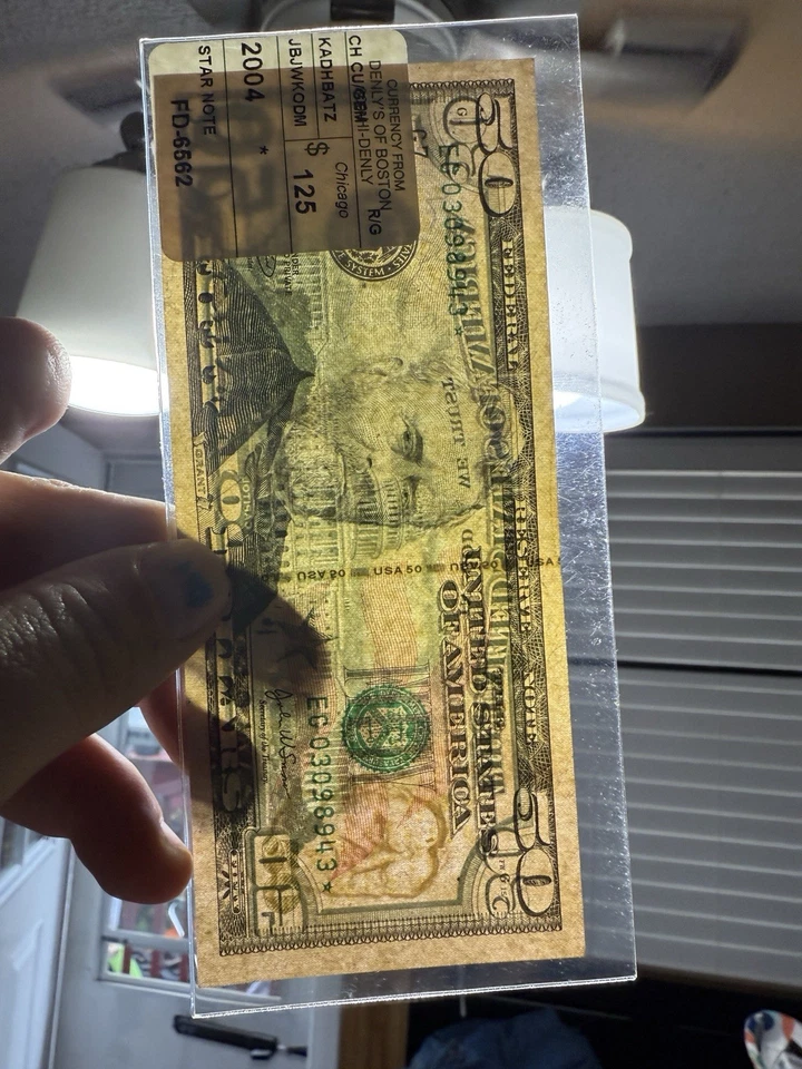 $50 2004 Star Note EG03098943 Ungraded Near Mint - Image 4 of 4