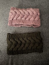 Pair Ear Neck Warmers Winter Headbands Very Clean Smoke Free Home