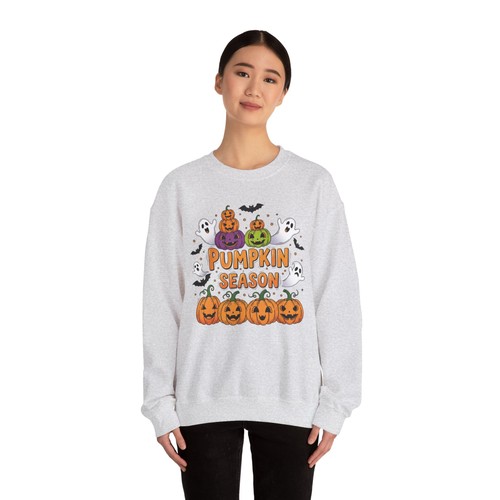 Halloween Sweatshirt Crewneck Unisex Gildan Fall Pumpkin Season S/M/L/XL/2XL - Picture 16 of 64