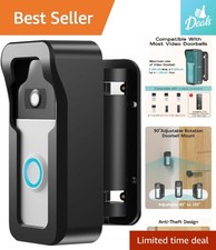 Universal Adjustable Angle Doorbell Bracket  Easy Installation, Weatherproof