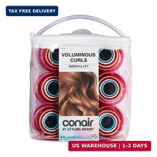 Conair Self-Grip Hair Rollers  Multi-Sized Heatless Curls for Short, Medium, Lo