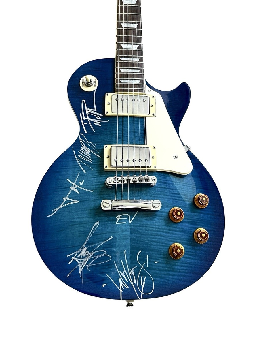 Evanescence Rare Band Signed Autographed Epiphone Les Paul Guitar