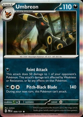 Umbreon Holo Rare SV: Prismatic Evolutions 059/131 NM