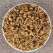 250g Premium Golden Snail Dian Hong Jin Luo Handmade Pure Bud Yunnan Black Tea
