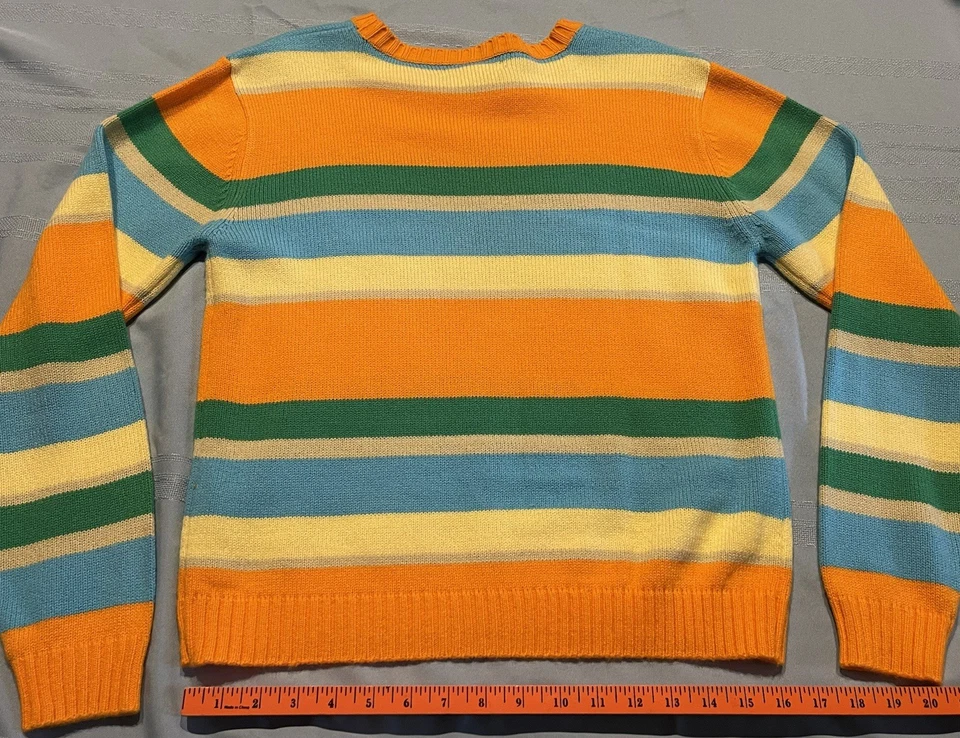 Suéter Mountain Lake Para Mujer Otoño Rayas Temporada Otoño Cuello Redondo Talla L Foto 4 de 4